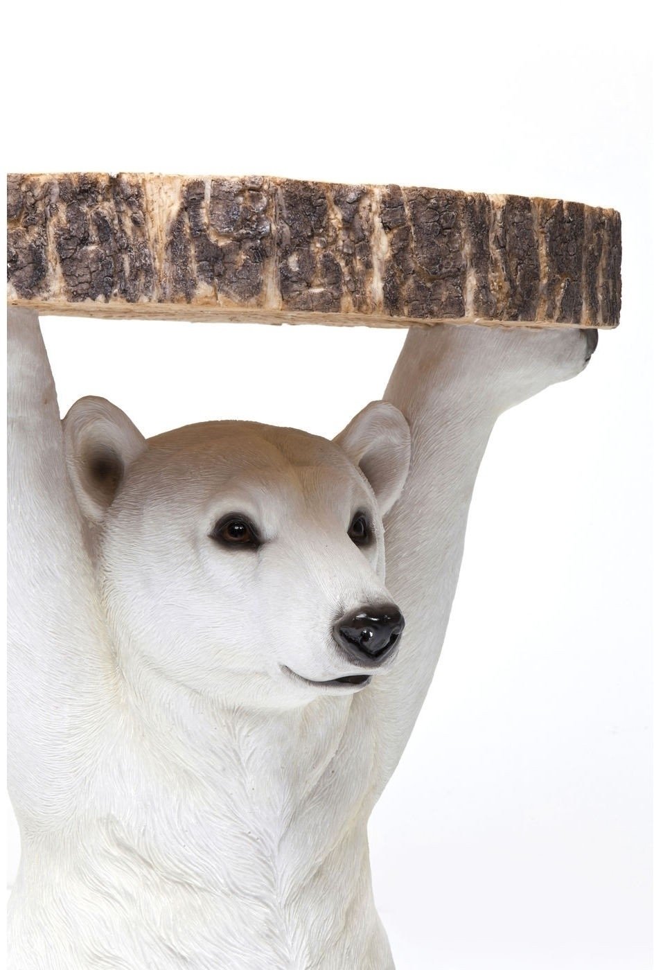 Beistelltisch weiß - KARE Animal Polar Bear Ø37cm