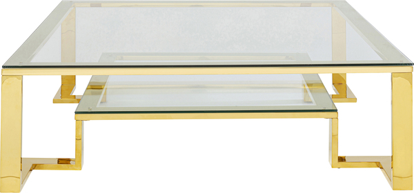 Couchtisch gold - 120 x 120 cm - KARE Gold Rush