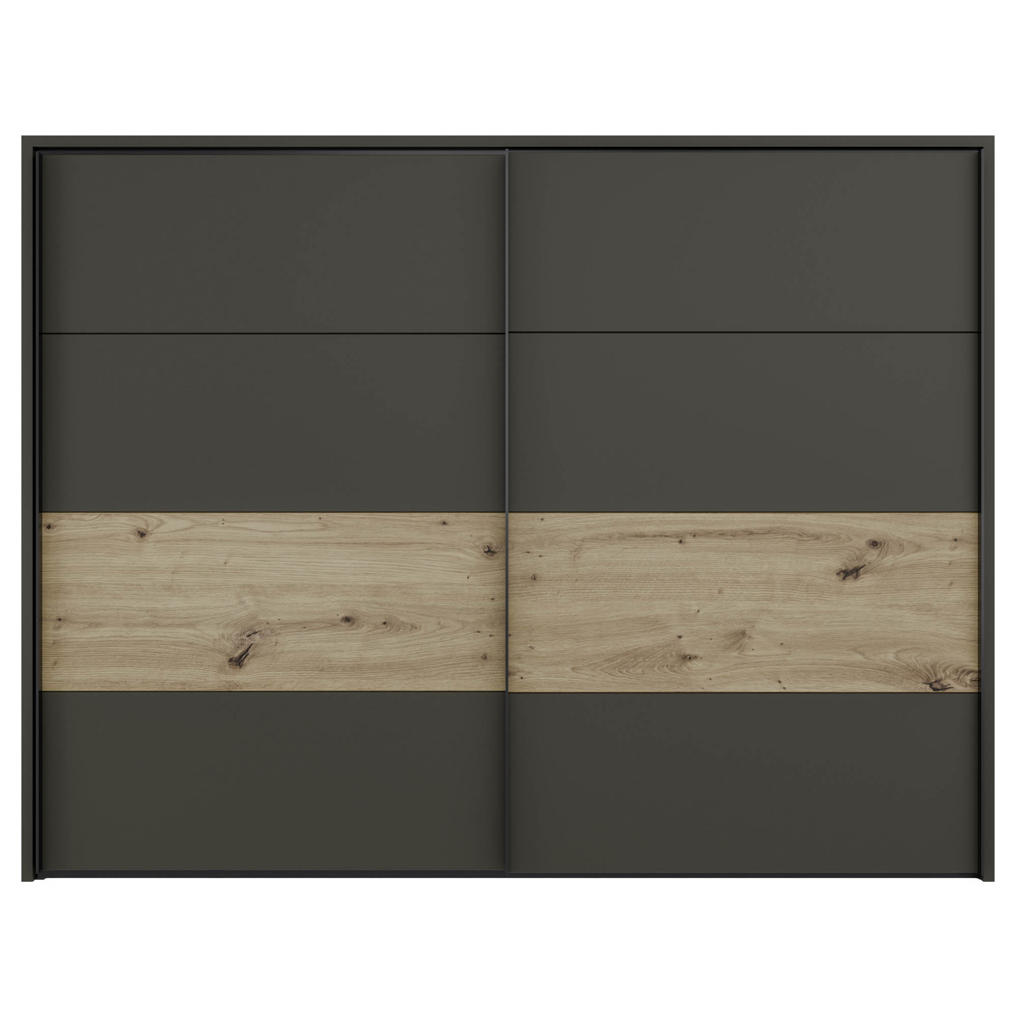 Kleiderschrank Eiche Artisan 2-türig ca. 269,8 x 210,5 x 62,9 cm - Thorvald
