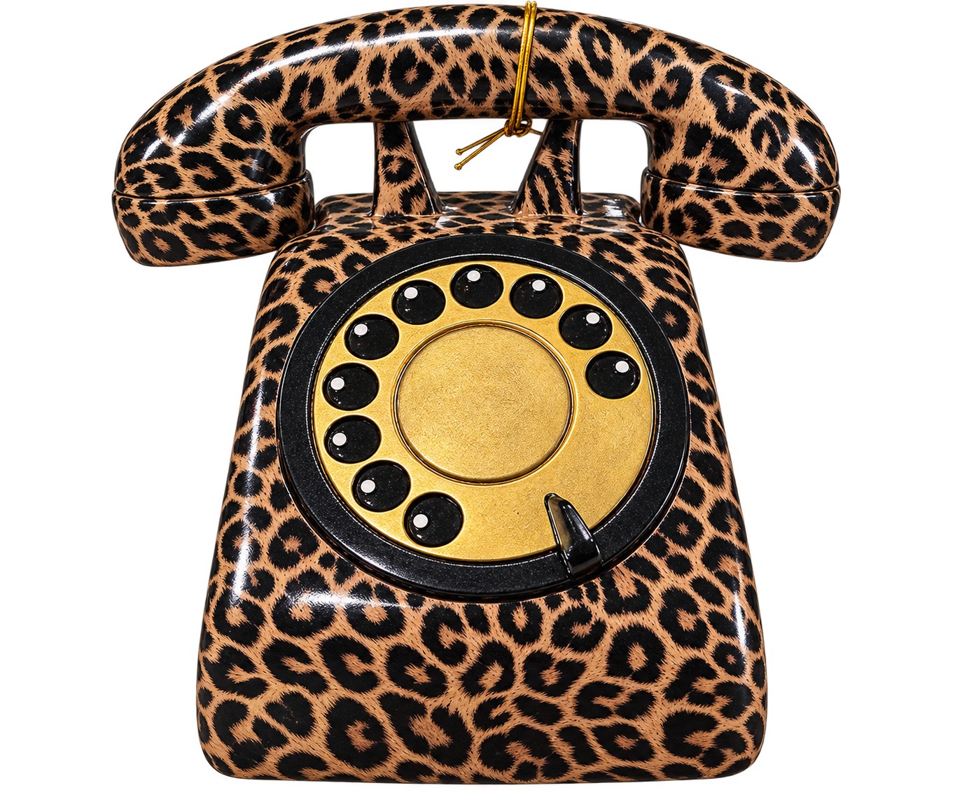 Spardose Telefon Leopard