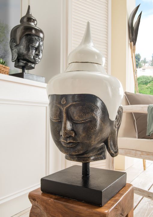 Unikat Buddha Kopf Fiber Cement