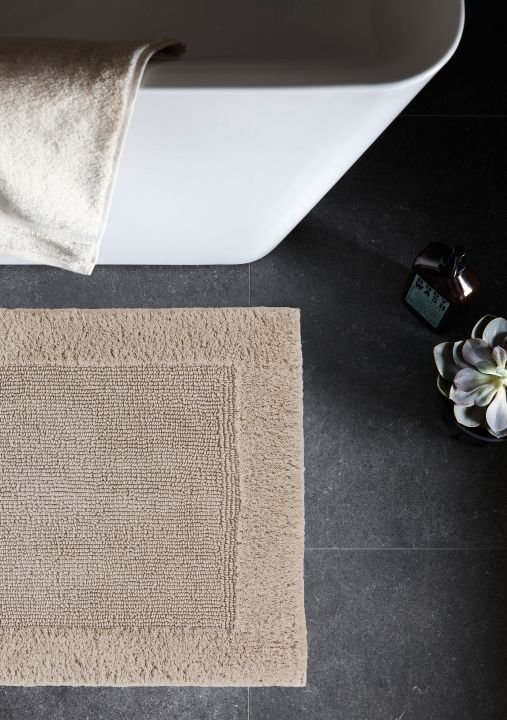 Schöner Wohnen Kollektion Badteppich Bordüre Beige , 67 x 110 cm, 1940070192006/18886