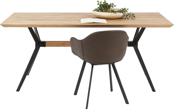 Tisch braun - 90 x 180 cm - KARE Downtown Eiche