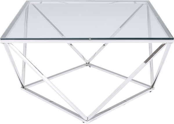 Couchtisch silber - 80 x 80 cm - KARE Cristallo Silber