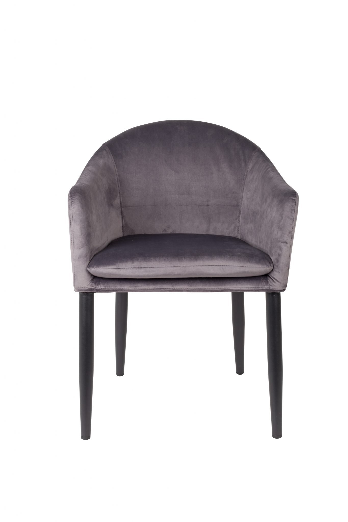 Armlehnenstuhl Catelyn Velvet grau