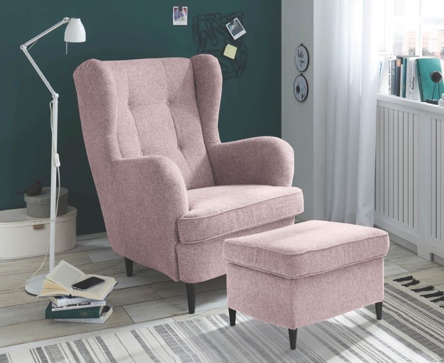 Black Red White Hocker Oskar flamingo 63 x 43 cm