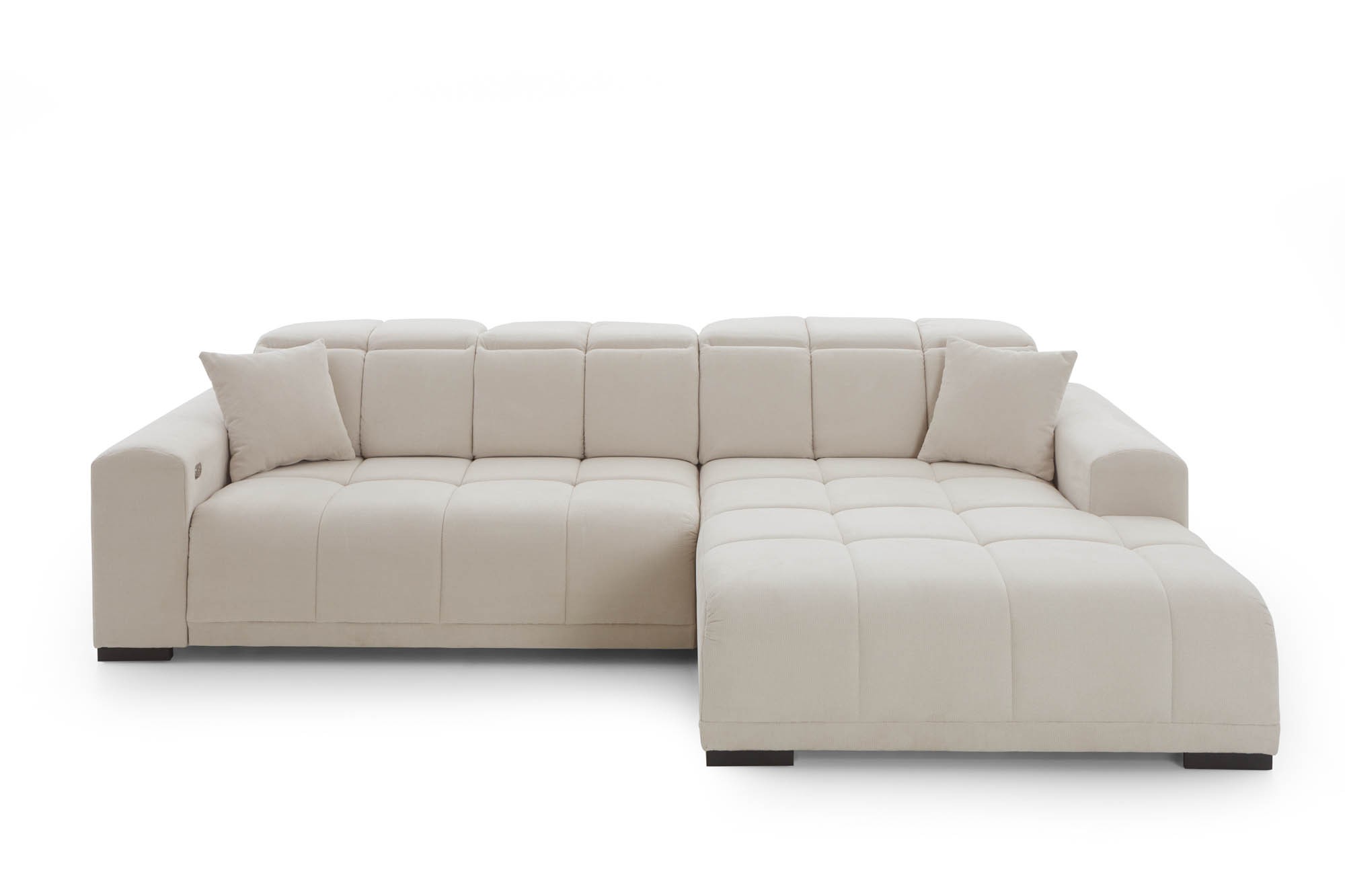 Wohnlandschaft Puppet Ottomane rechts beige 301 x 195 cm