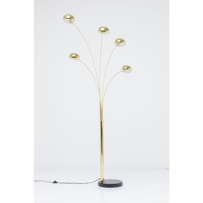 Kare Design Stehleuchte Five Fingers Brass