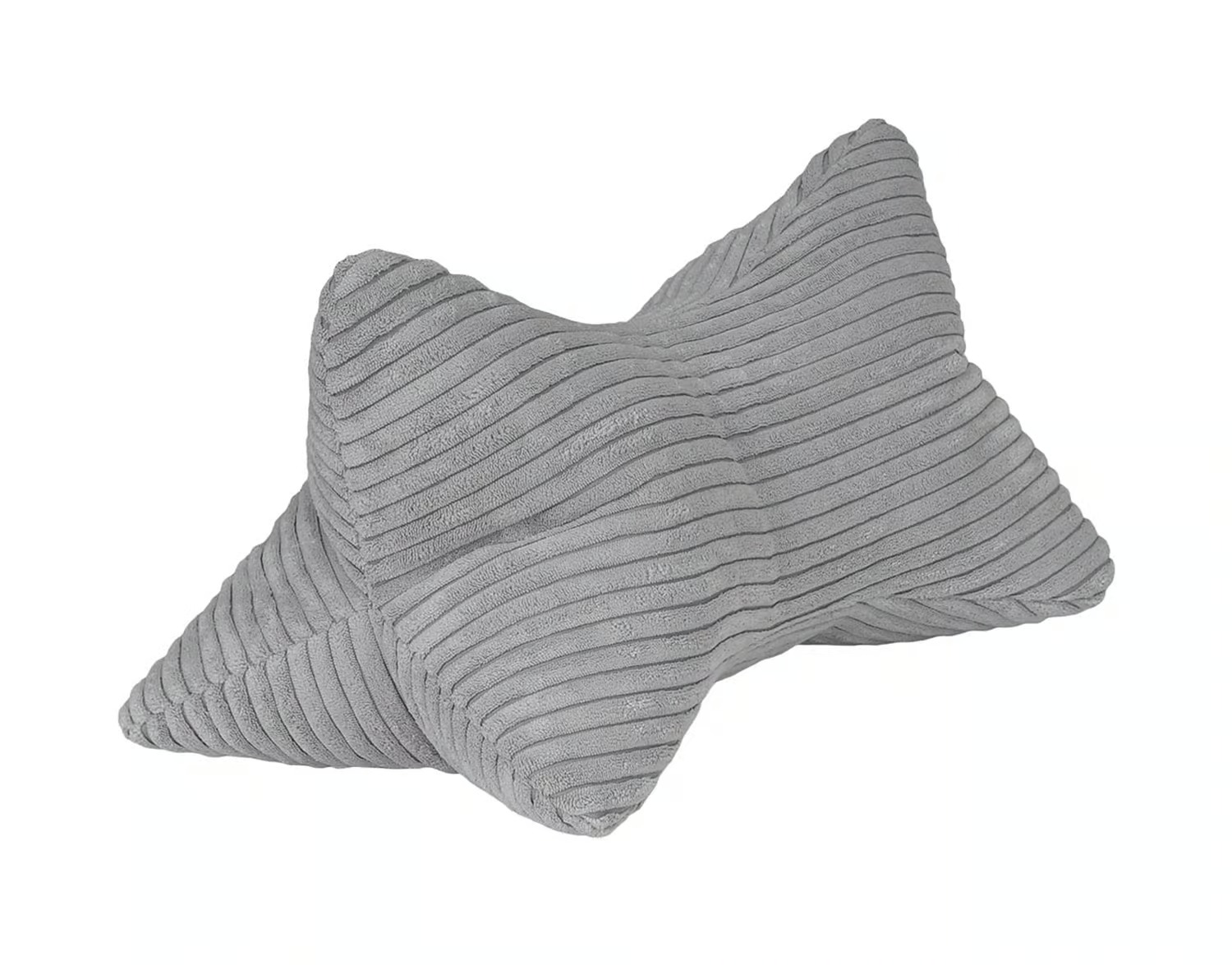 Leseknochen Silber in moderner Cordoptik - Sun Garden Breitcord silber