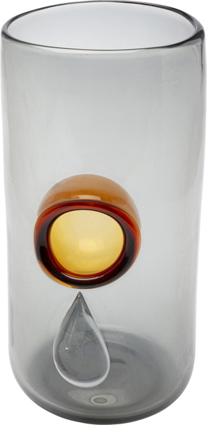 Vase grau - 33 cm - KARE Glitter Circle
