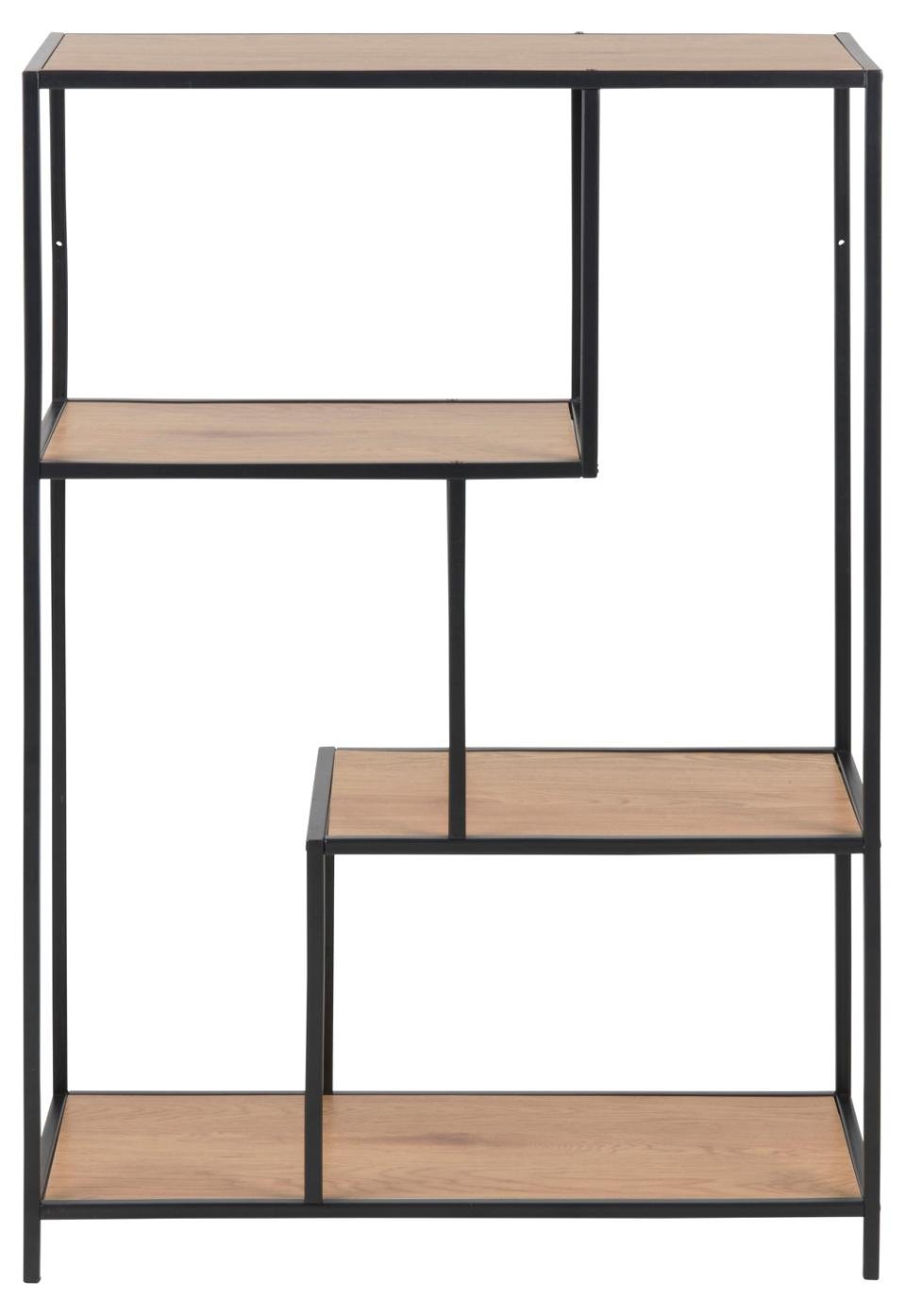 Actona Regal Seaford, asymmetrisch, wildeiche/schwarz matt, 77 x 114 cm, 0000089164