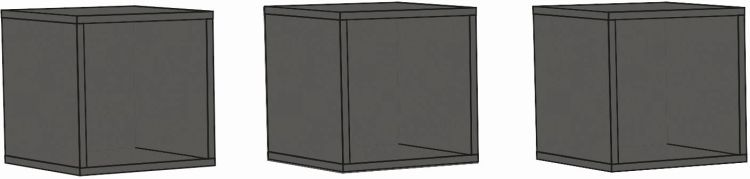 Hängeregal 3er-Set